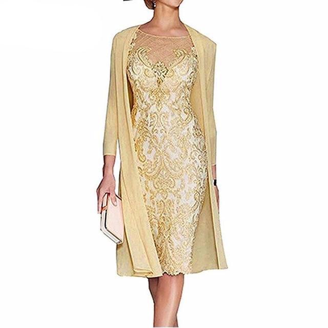 pale yellow mother of the bride dresses