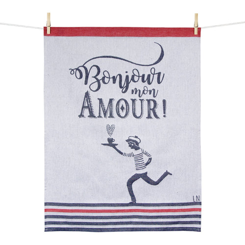 Moutet French Tea Kitchen PLANISPHERE Jacquard Towel 