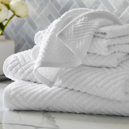 Garnier Thiebaut Hotel Collection Luxury Plush White Bath Towels