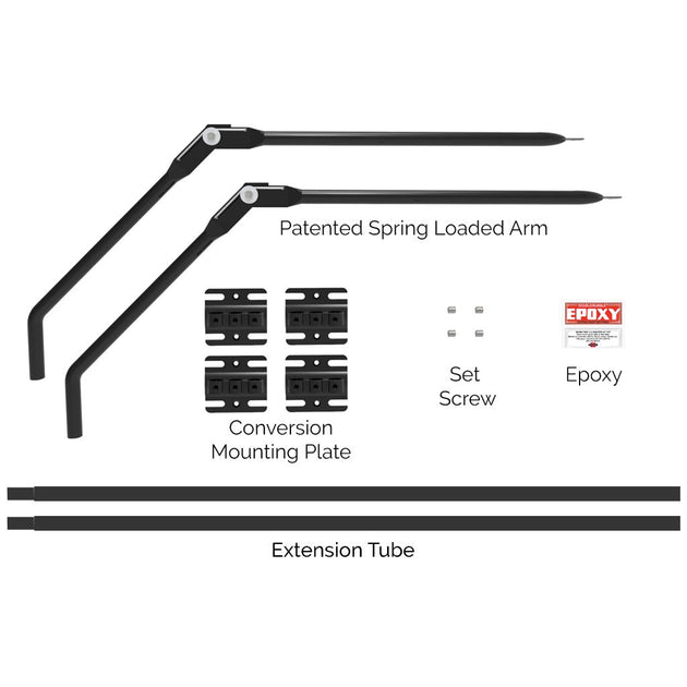 2-Pack Arm Add on to Conversion Fence System for Shorter Fences ...