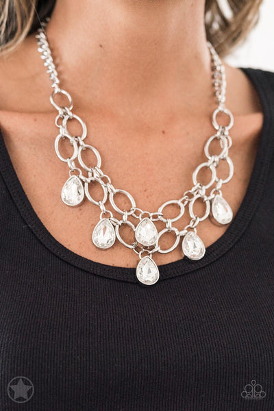 Paparazzi Show-Stopping Shimmer - Necklace White Box 26 – Cynthia’s ...