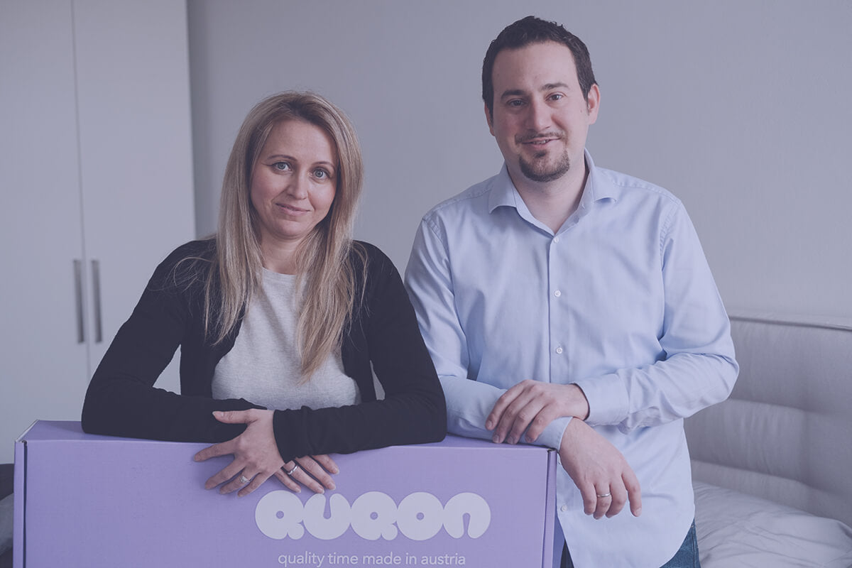 Gründerpaar des Matratzen StartUps QUQON Heidi und Markus
