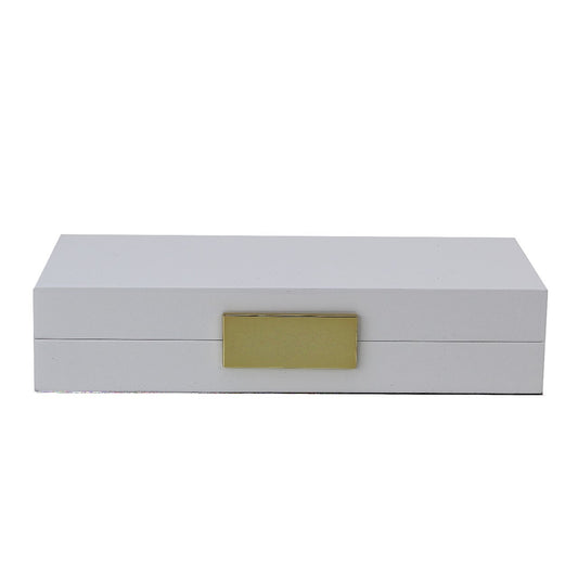 Large Chiffon Storage Box - Gold Trim - 8x10.75