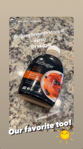 @elevated_fitness20 on Instagram is still loving RxSugar.