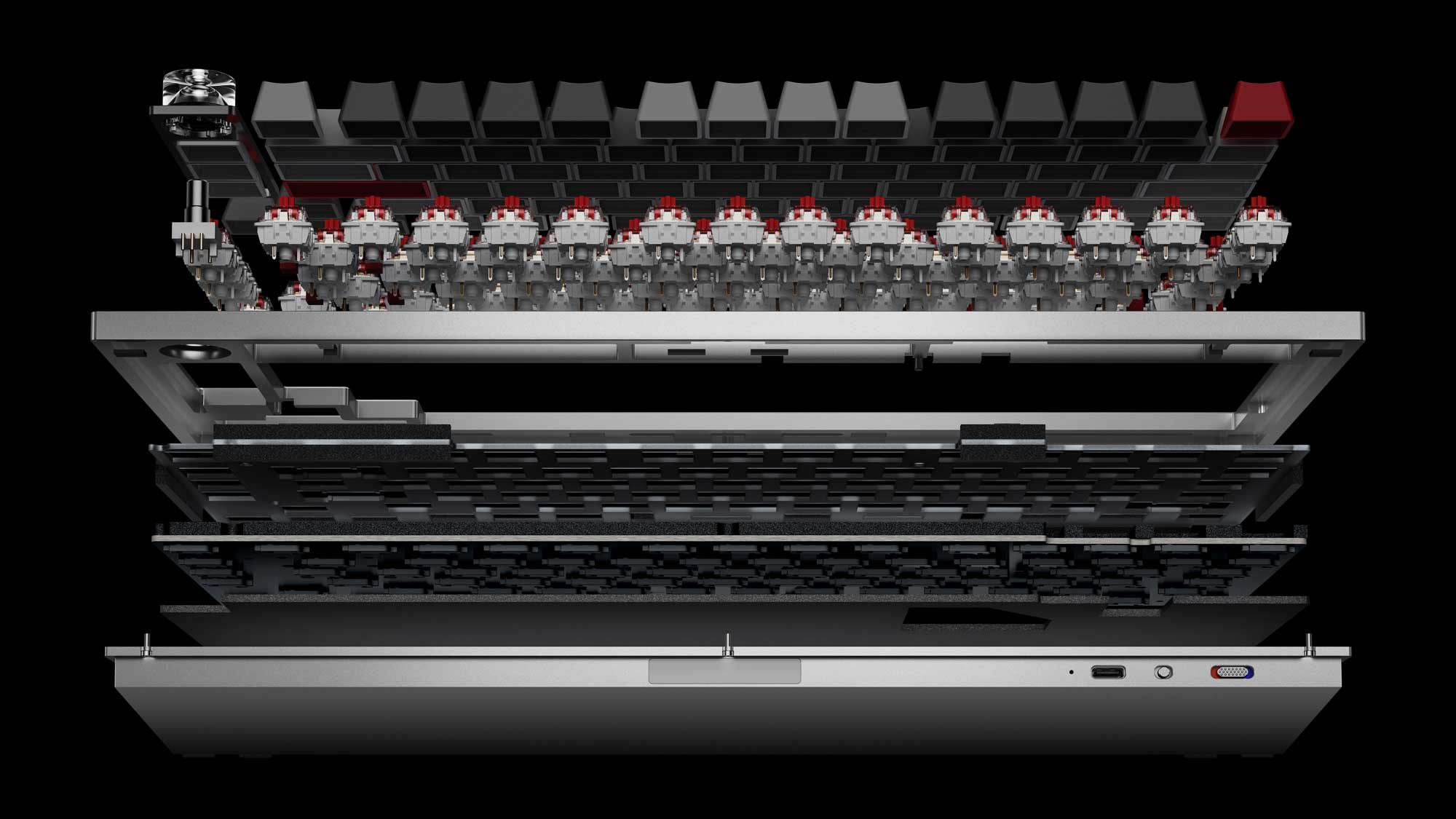 Keyboard 81 Pro Inner structure
