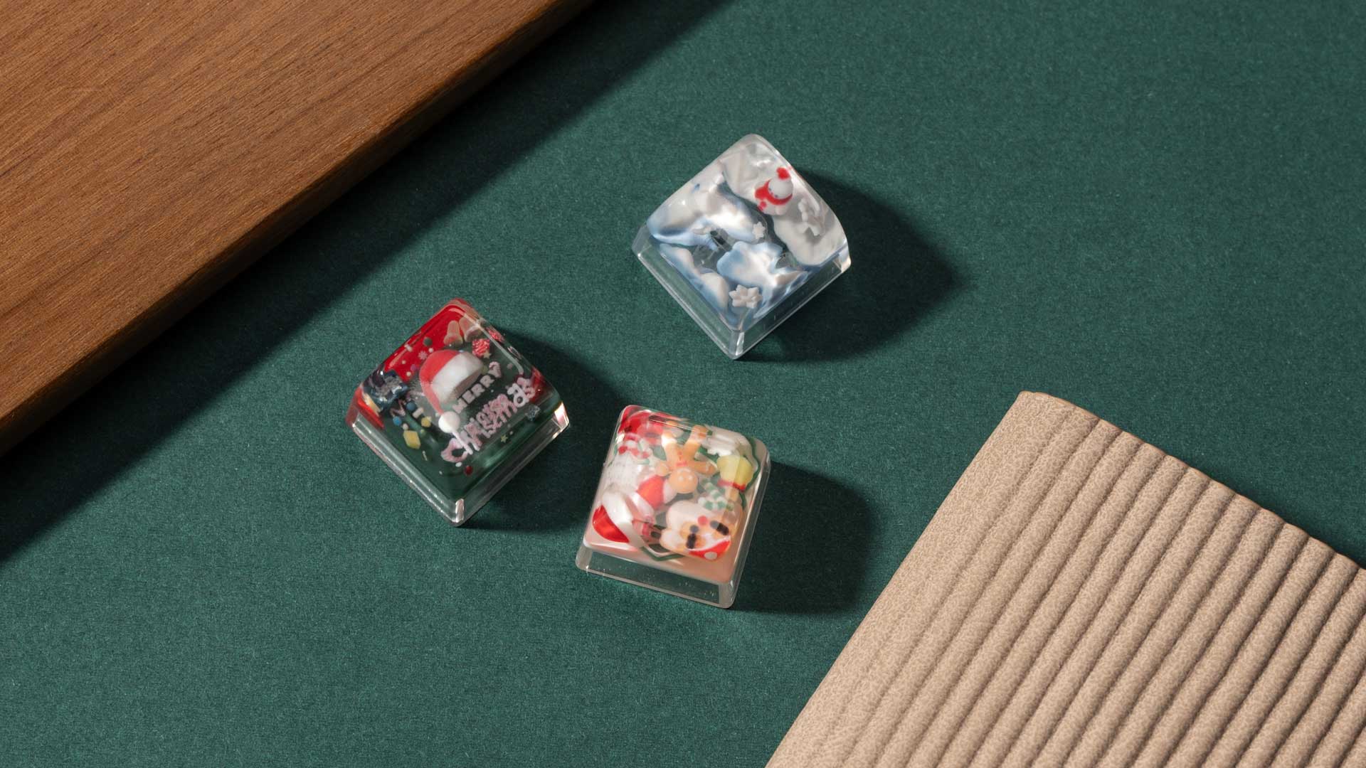 Chrismas Resin Artisan Keycap