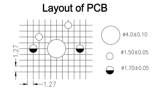 Gateron Jupiter Switch Layout Of PCB