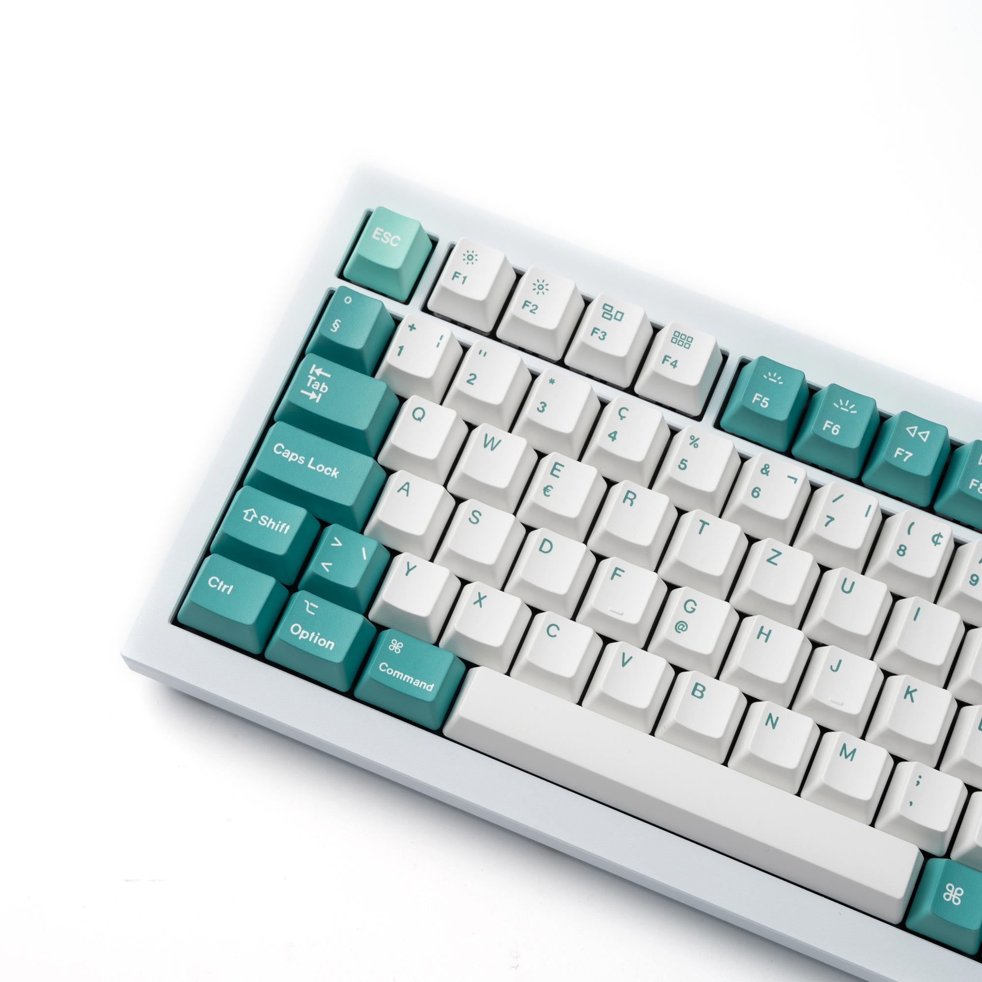 ISO OEM Dye Sub PBT Full Set Keycap Set-White Mint