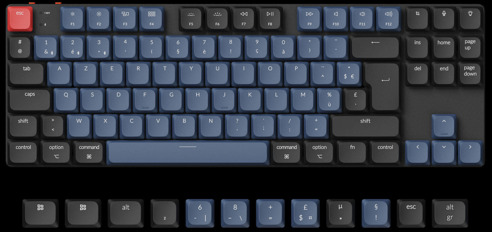 Keychron K1 Pro QMK/VIA Low-Profile Ultra-Slim Wireless Mechanical Keyboard ISO Layout