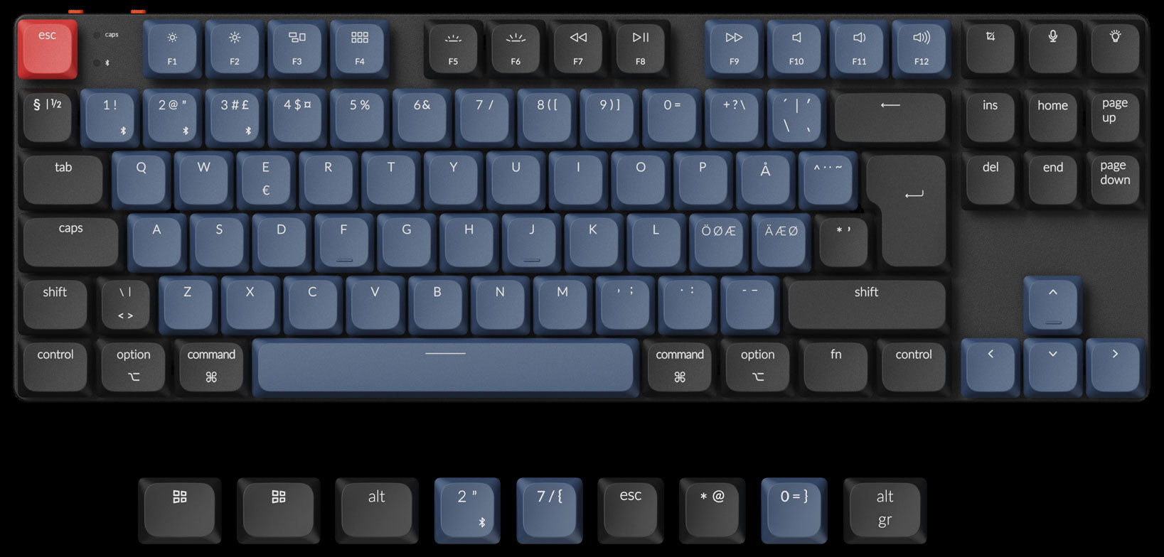 Keychron K1 Pro QMK/VIA Low-Profile Ultra-Slim Wireless Mechanical Keyboard ISO Layout