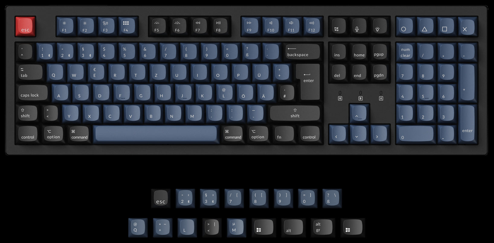 Keychron K10 Pro QMK/VIA Wireless Mechanical Keyboard For Mac And Windows-German ISO Layout