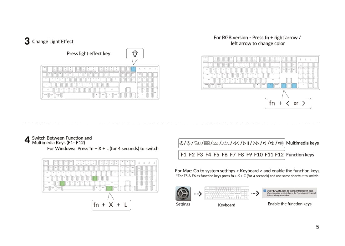 K10 Keyboard User Manual – Keychron  Mechanical Keyboards for Mac, Windows  and Android
