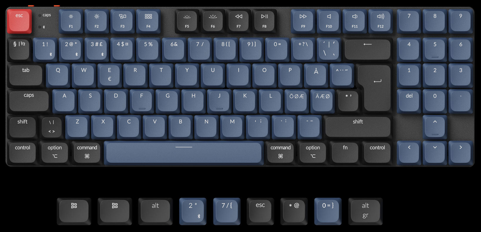 Keychron K13 Pro QMK/VIA Low-Profile Ultra-Slim Wireless Mechanical Keyboard ISO Layout