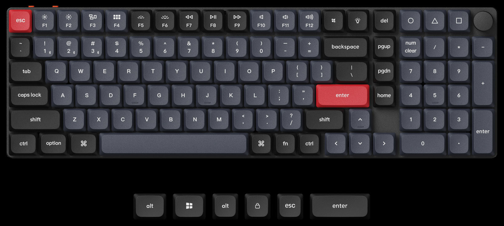 Keychron K17 Pro QMK/VIA 96% ultra-slim wireless custom mechanical keyboard
