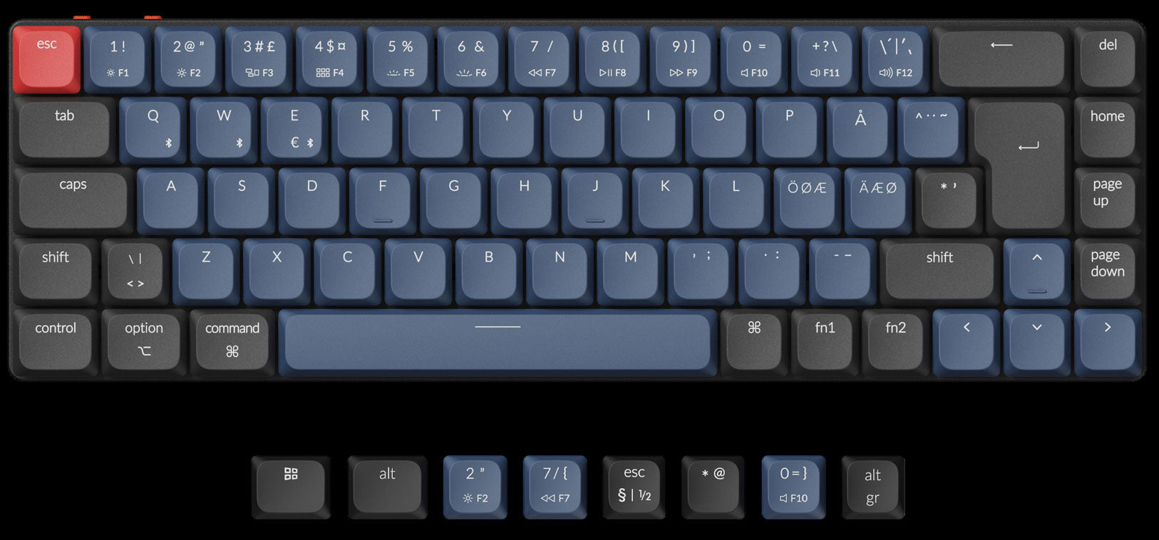 Keychron K7 Pro QMK/VIA Low-Profile Ultra-Slim Wireless Mechanical Keyboard ISO Layout