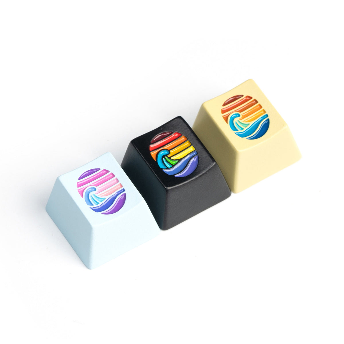 Keychron Colorful Great Wave Zinc Alloy Artisan Keycap