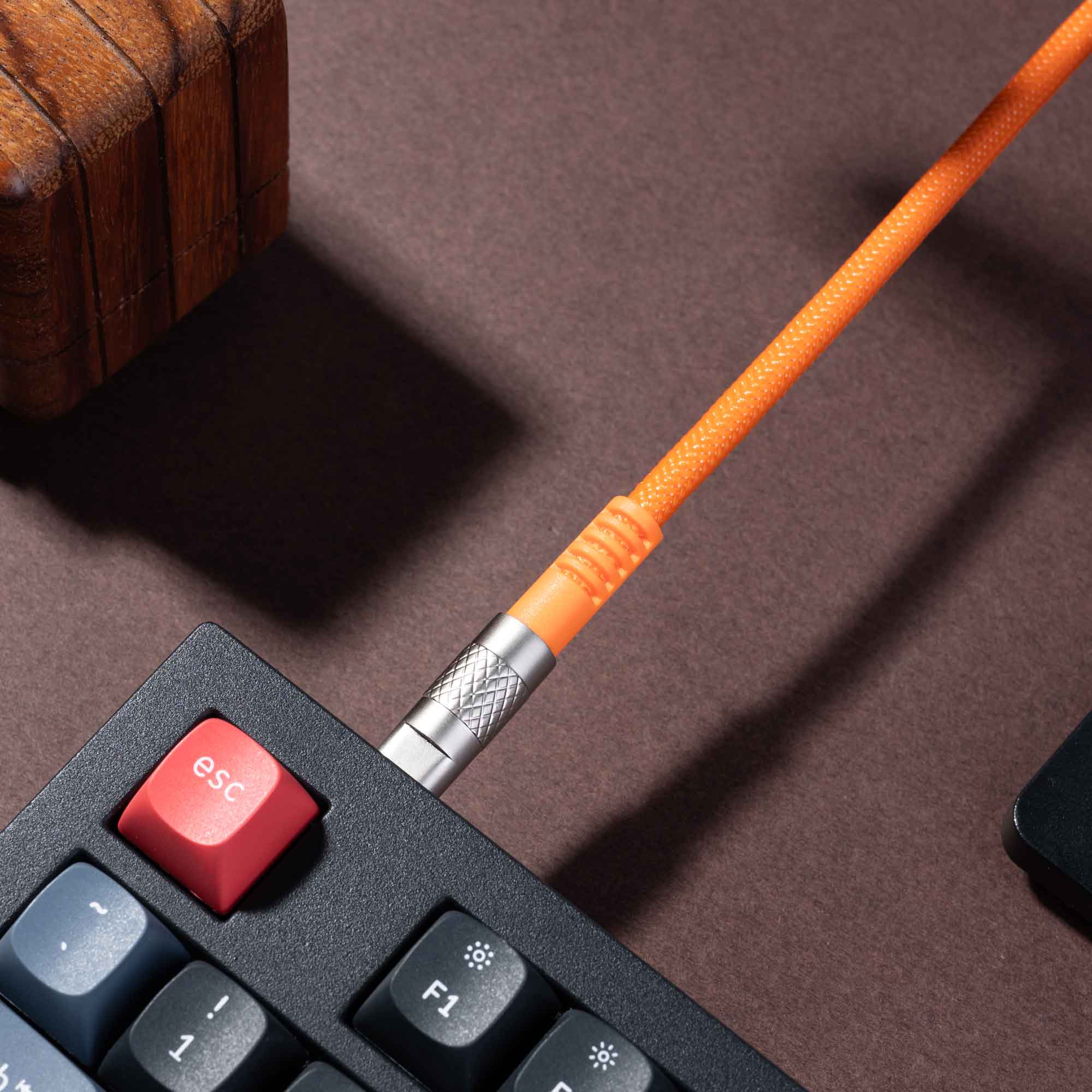 Keychron Double-Sleeved Geek Cable-Orange