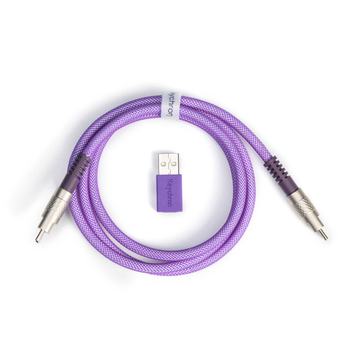 Keychron Double-Sleeved Geek Cable-Purple