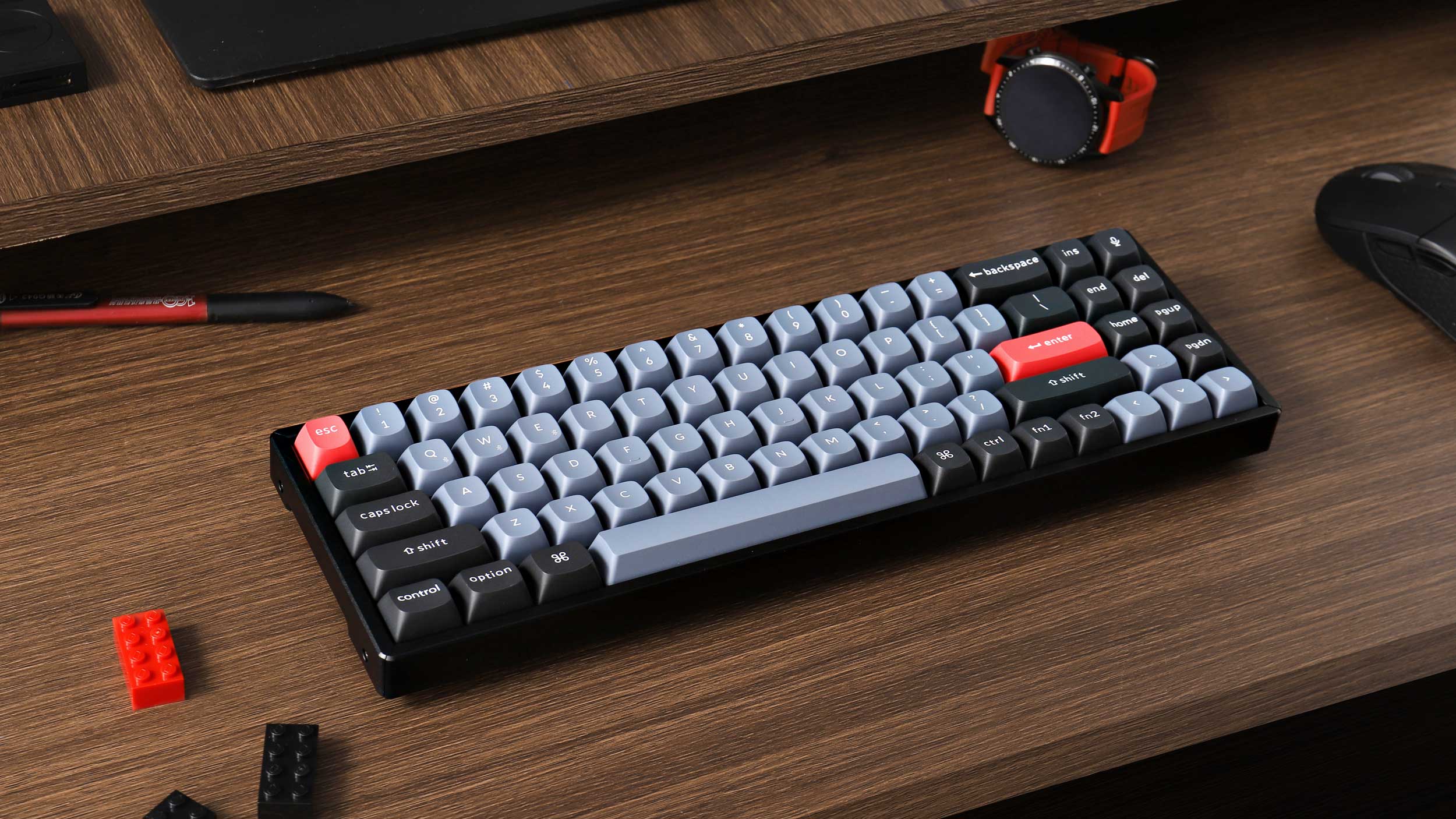 OEM Profile ISO French 105 Key AZERTY Layout Thick PBT Side Print Keycaps  For Mechanical Keyboard Black White Gray Dolch