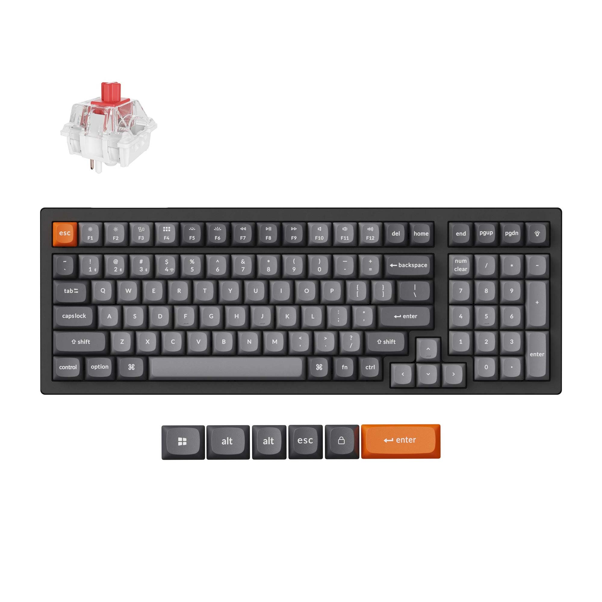 Keychron K4 Max QMK Wireless Mechanical Keyboard - Image: 1