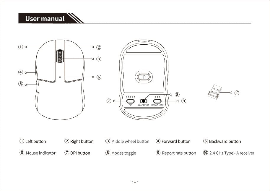 Keychron M4 Wireless Mouse User Manual-02