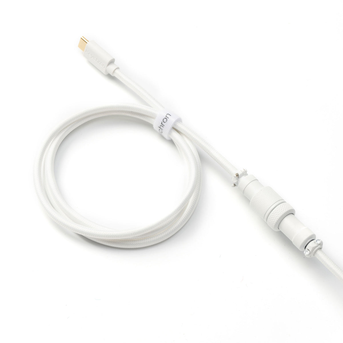 Keychron custom coiled aviator USB type-C cable 