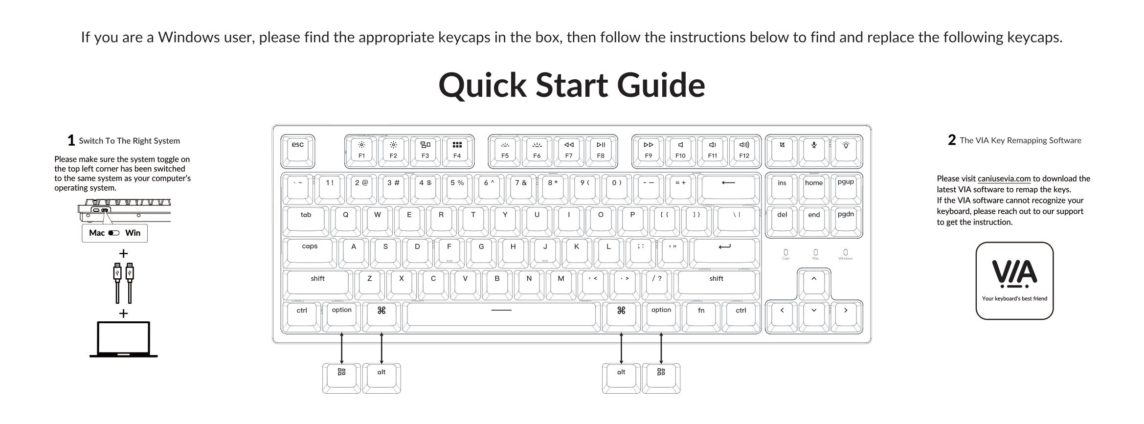 Keychron C1 Pro Quick Start Guide