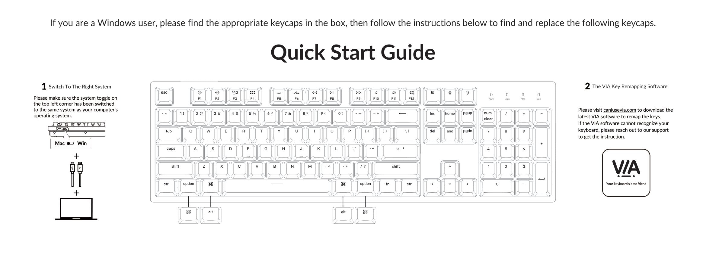 Keychron C2 Pro Quick Start Guide