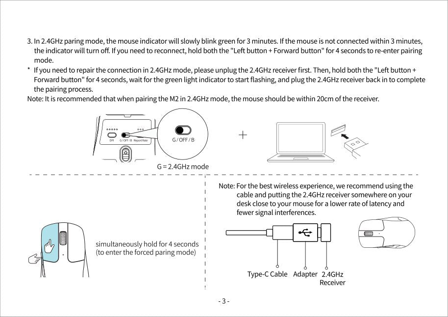 Keychron M2 Wireless Mouse User Manual