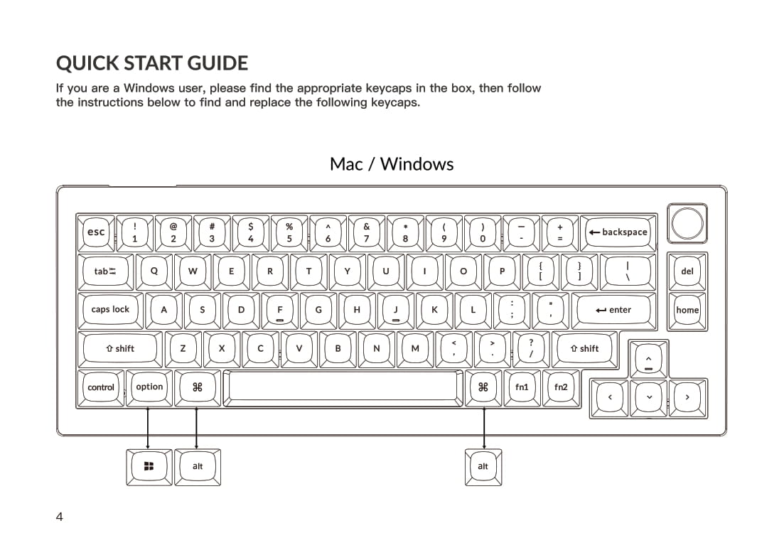 Keychron V2 Knob Version Keyboard User Manual