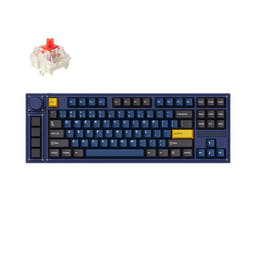 Lemokey L3 QMK/VIA Wireless Custom Mechanical Keyboard as variant: Fully Assembled Knob / Navy Blue / Gateron Jupiter Red