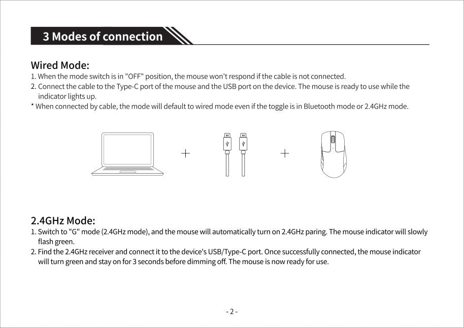 Keychron M2 Mini Wireless Mouse User Manual