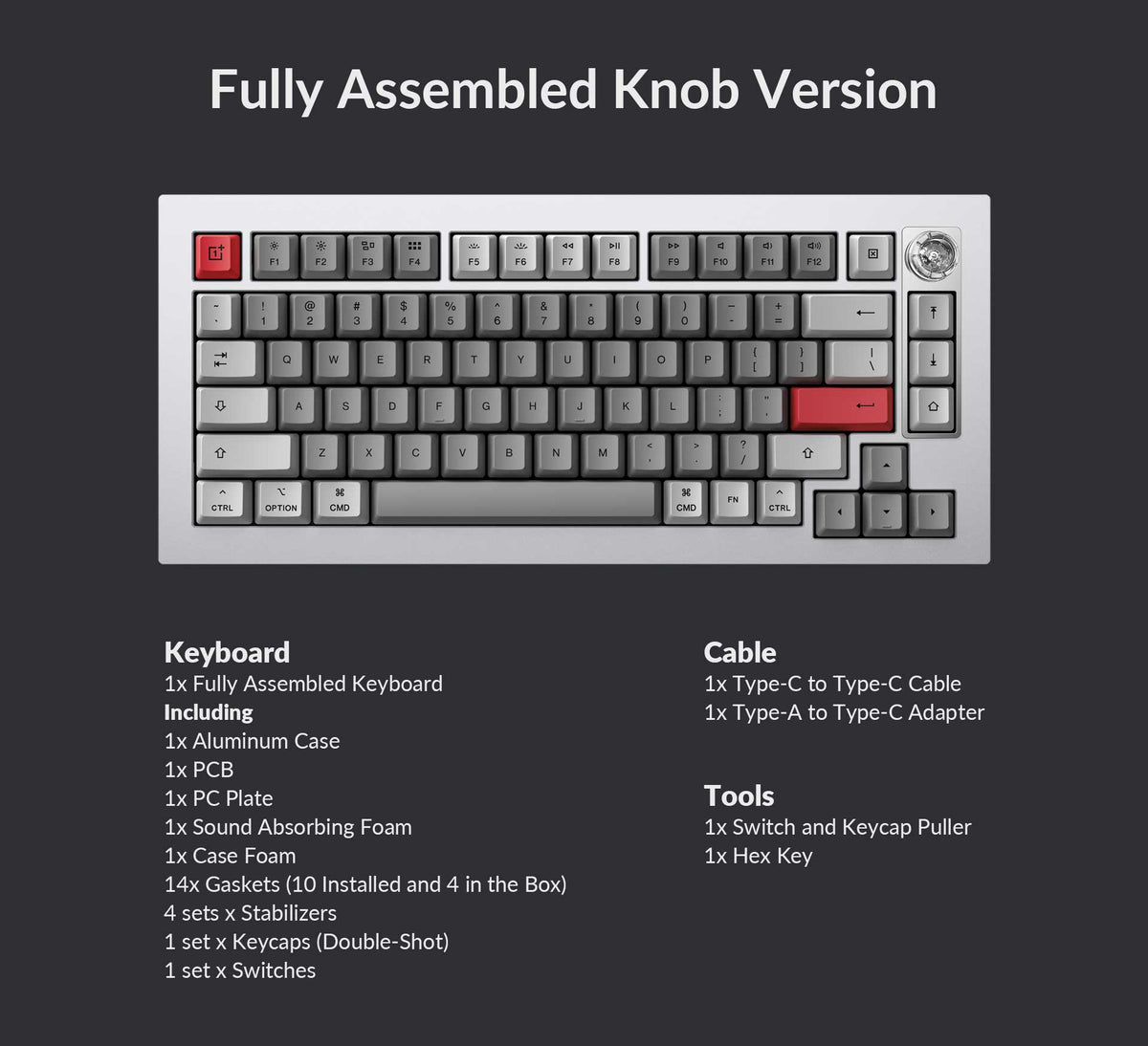 Keyboard 81 Pro Package list