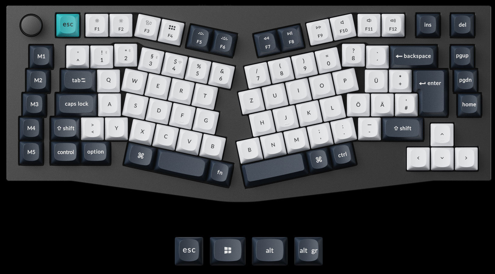 Keychron Q10 Max 75% Alice Layout QMK Custom Mechanical Keyboard ISO Layout