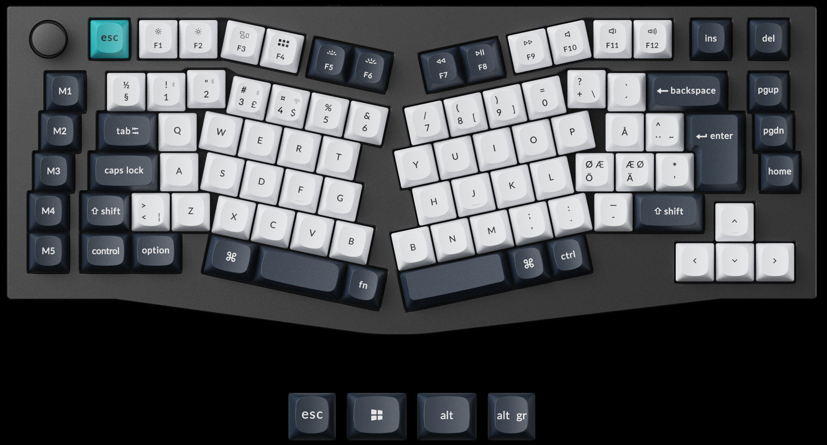 Keychron Q10 Max 75% Alice Layout QMK Custom Mechanical Keyboard ISO Layout