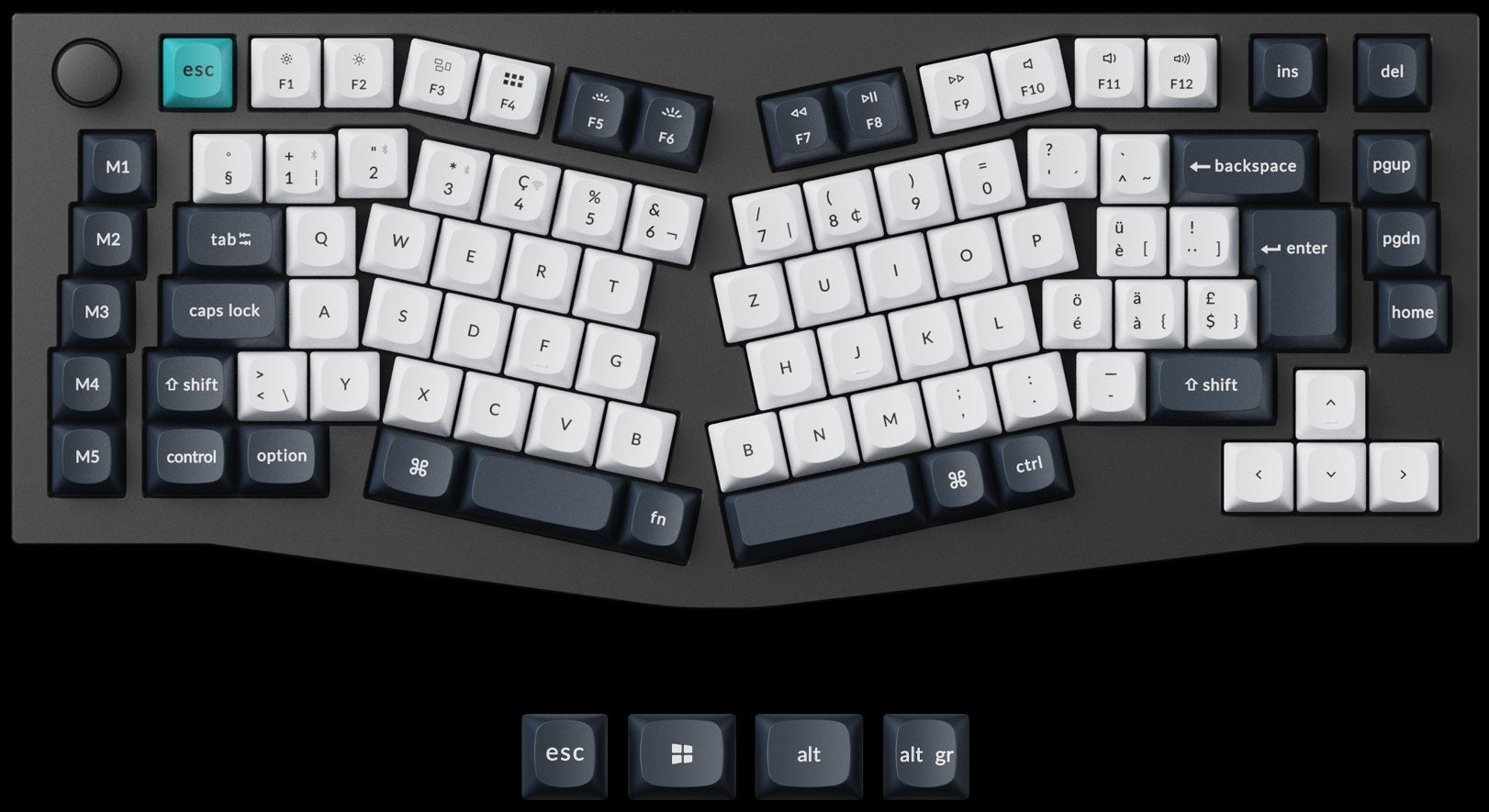 Keychron Q10 Max 75% Alice Layout QMK Custom Mechanical Keyboard ISO Layout