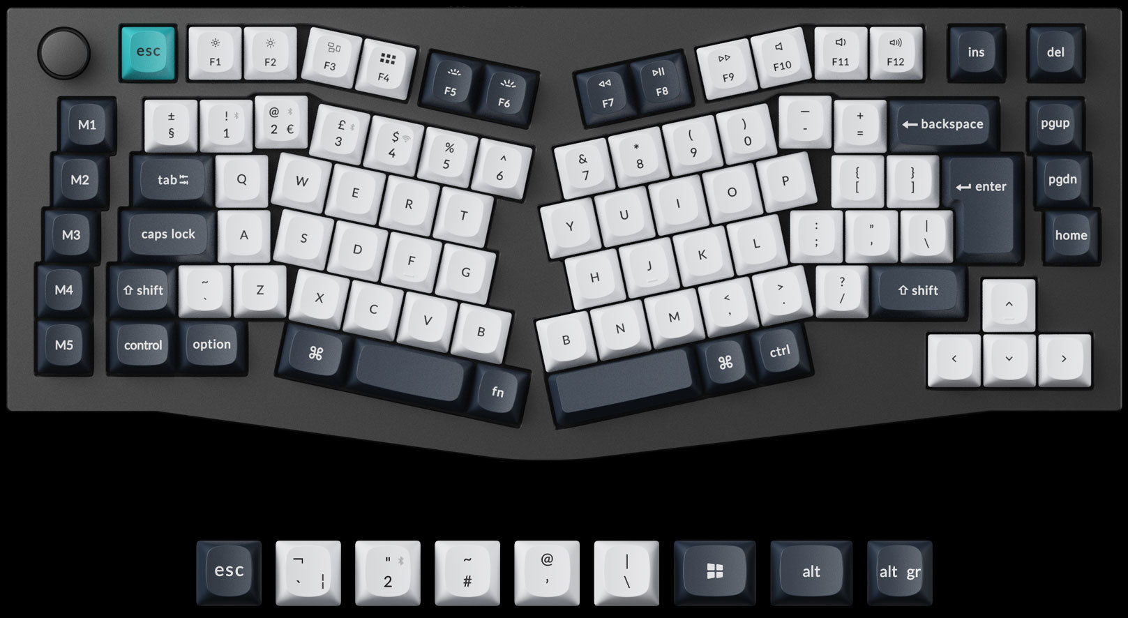 Keychron Q10 Max 75% Alice Layout QMK Custom Mechanical Keyboard ISO Layout