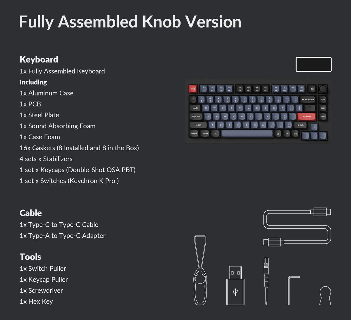 Keychron Q1 QMK Custom Mechanical Keyboard - Version 1 – Keychron
