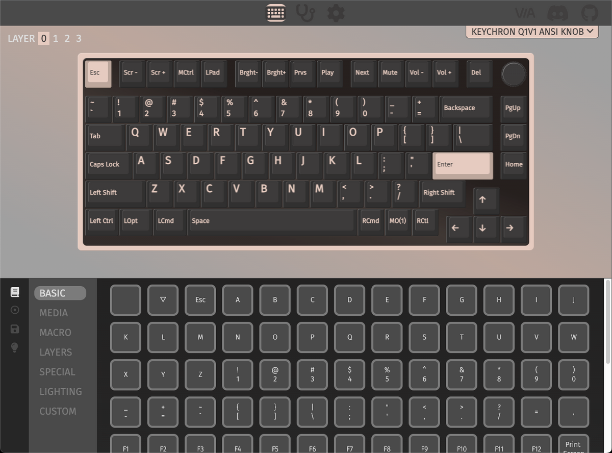 Keychron Q1 75% Custom Mechanical Keyboard QMK VIA