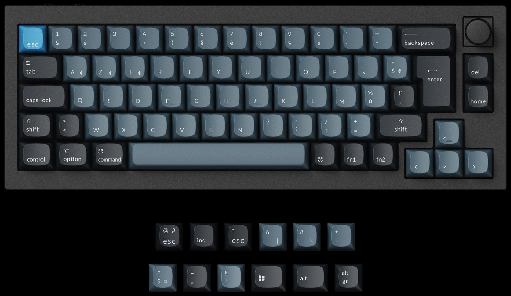 Keychron Q2 Pro QMK/VIA Wireless 65% layout Custom Mechanical Keyboard ISO Layout