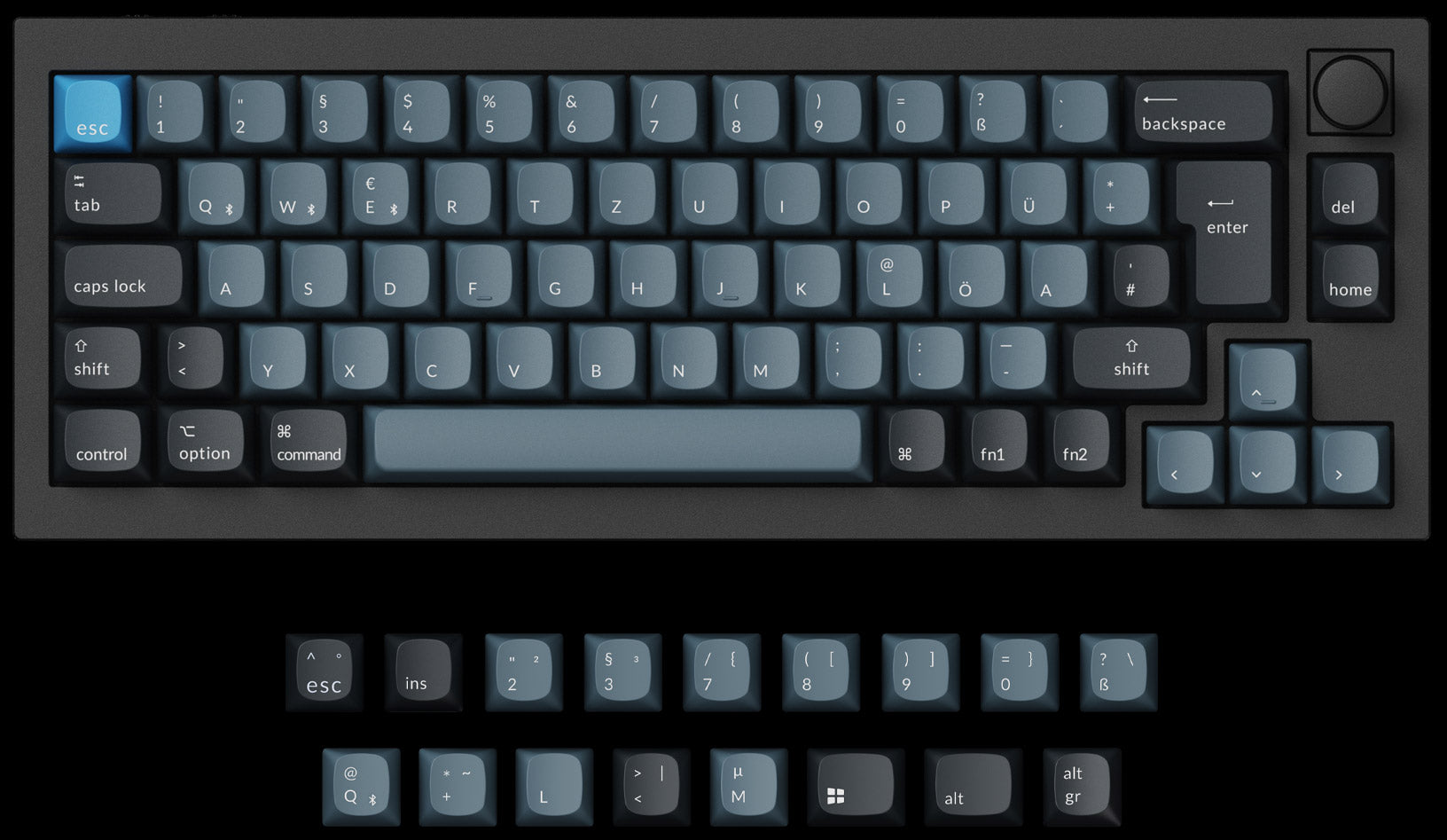 Keychron Q2 Pro QMK/VIA Wireless 65% layout Custom Mechanical Keyboard ISO Layout