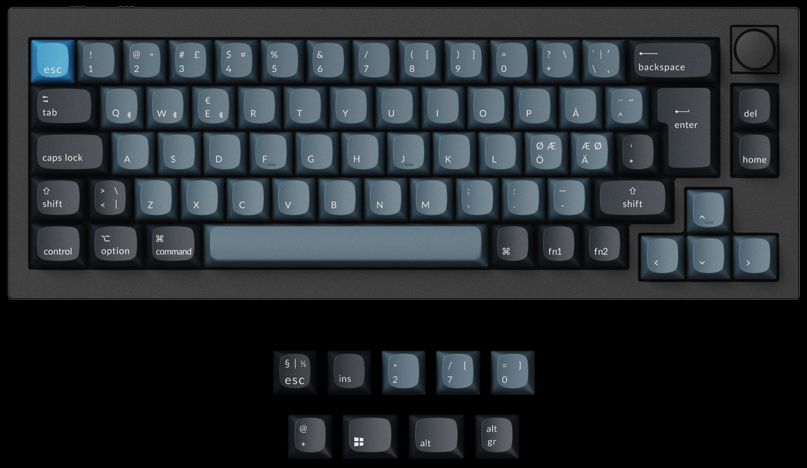 Keychron Q2 Pro QMK/VIA Wireless 65% layout Custom Mechanical Keyboard ISO Layout