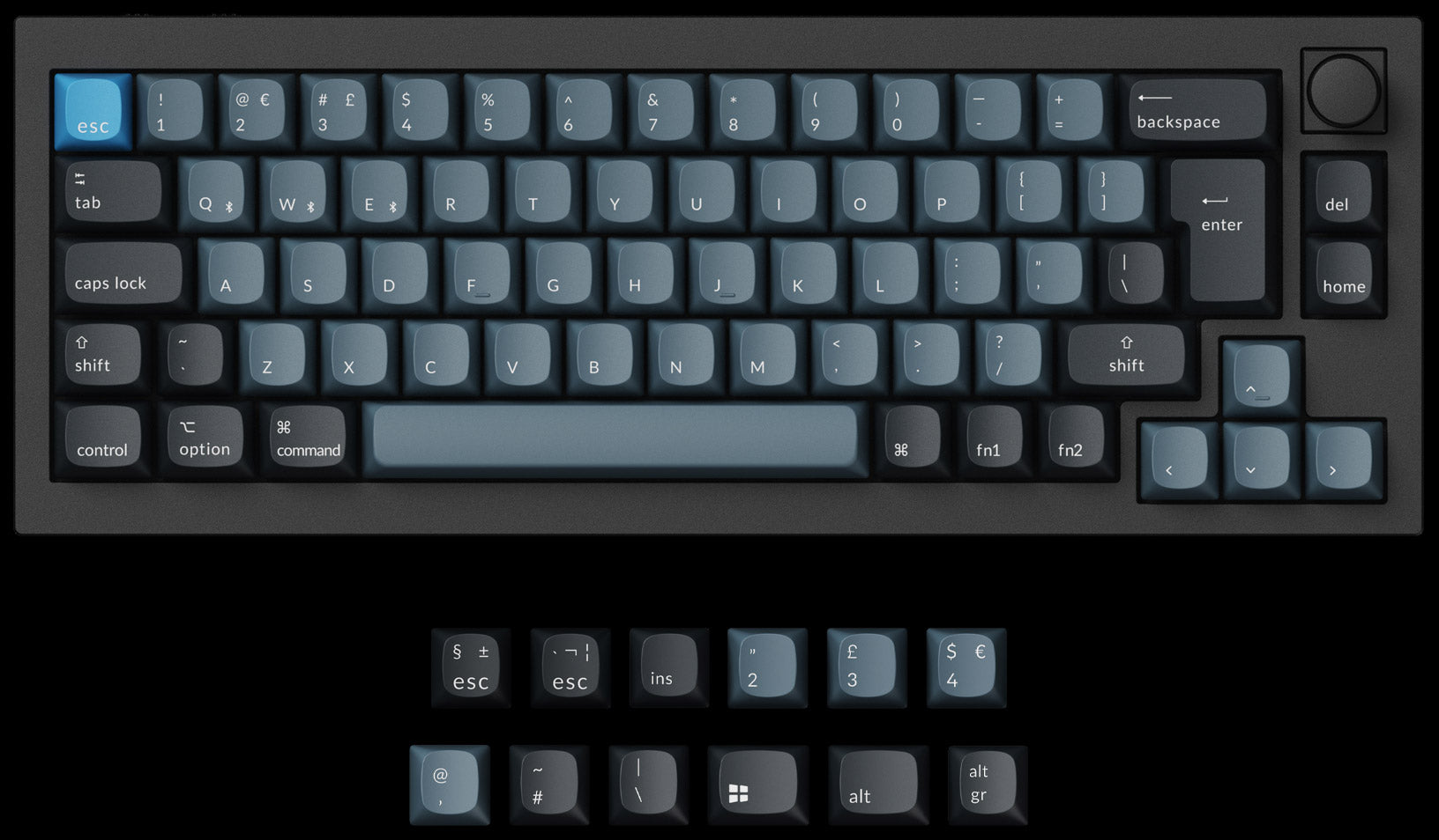 Keychron Q2 Pro QMK/VIA Wireless 65% layout Custom Mechanical Keyboard ISO Layout