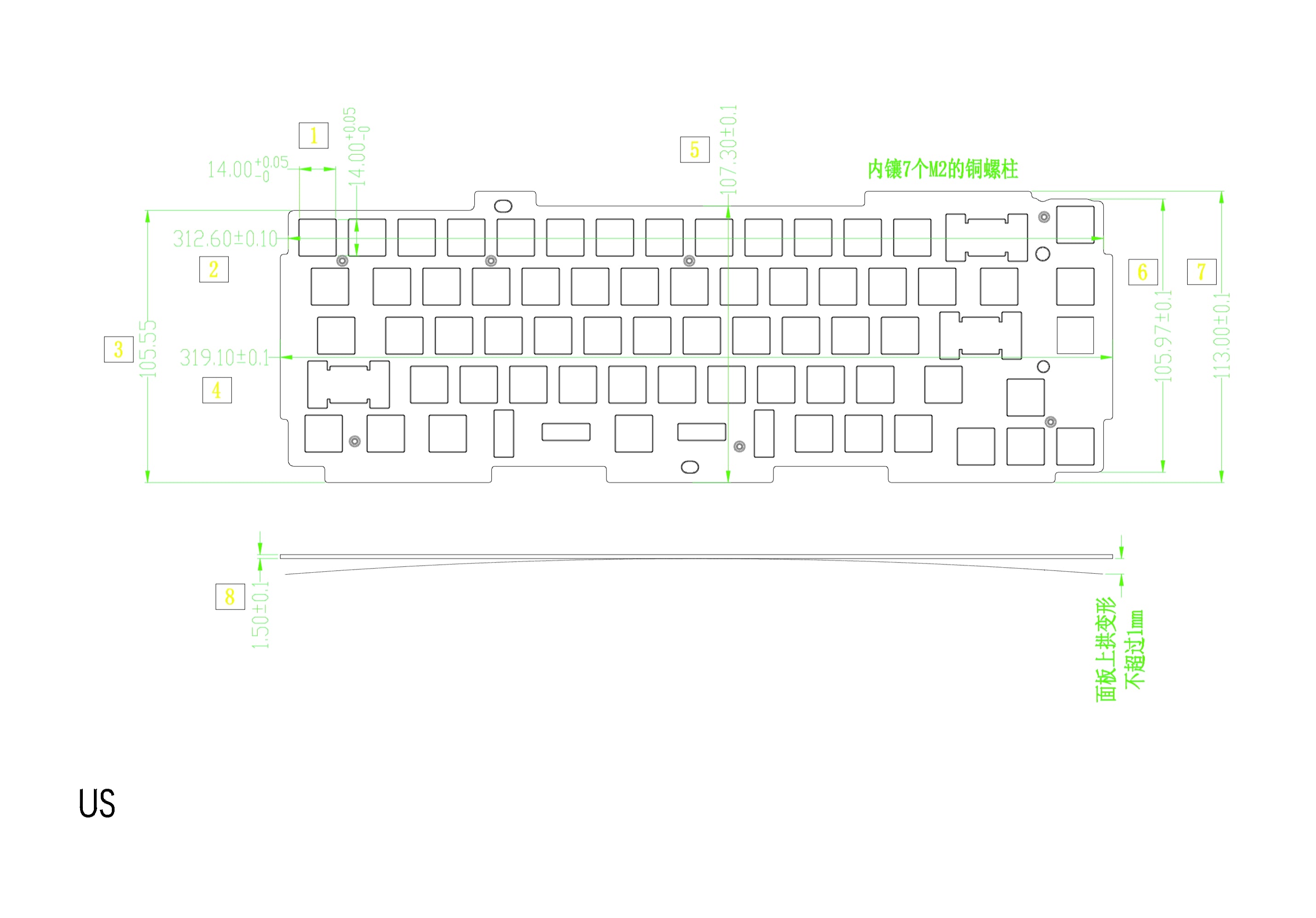 Q2 Pro Plate Size ANSI Layout
