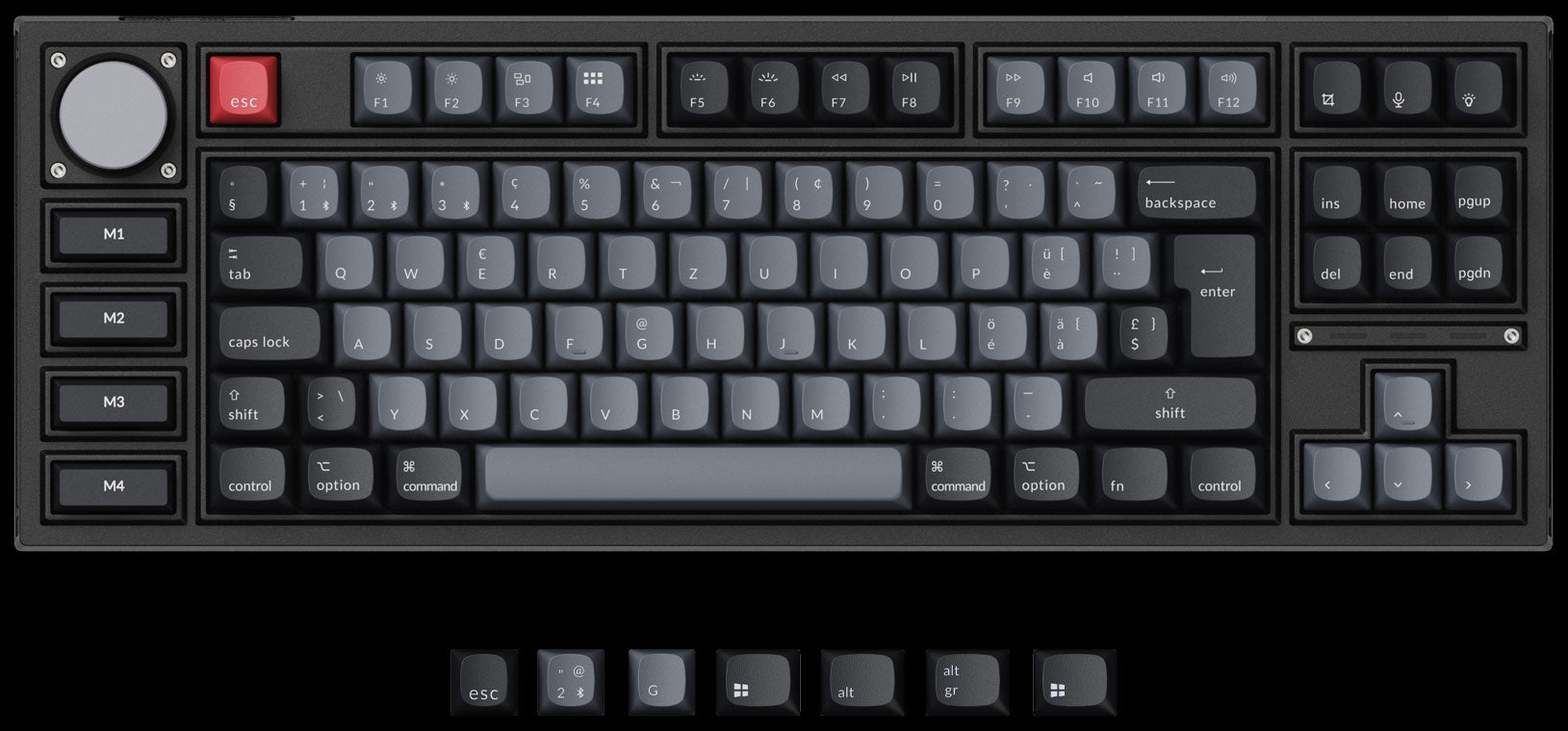 Keychron Q3 Pro QMK/VIA 80% layout wireless custom mechanical keyboard ISO Layout