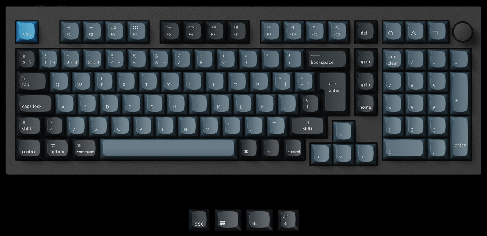Keychron Q5 Pro QMK/VIA 96% layout wireless custom mechanical keyboard ISO Layout