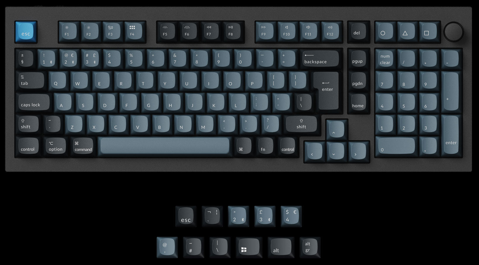 Keychron Q5 Pro QMK/VIA 96% layout wireless custom mechanical keyboard ISO Layout