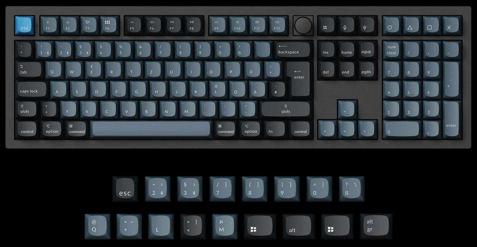 Keychron Q6 Pro QMK/VIA 100% layout wireless custom mechanical keyboard ISO Layout