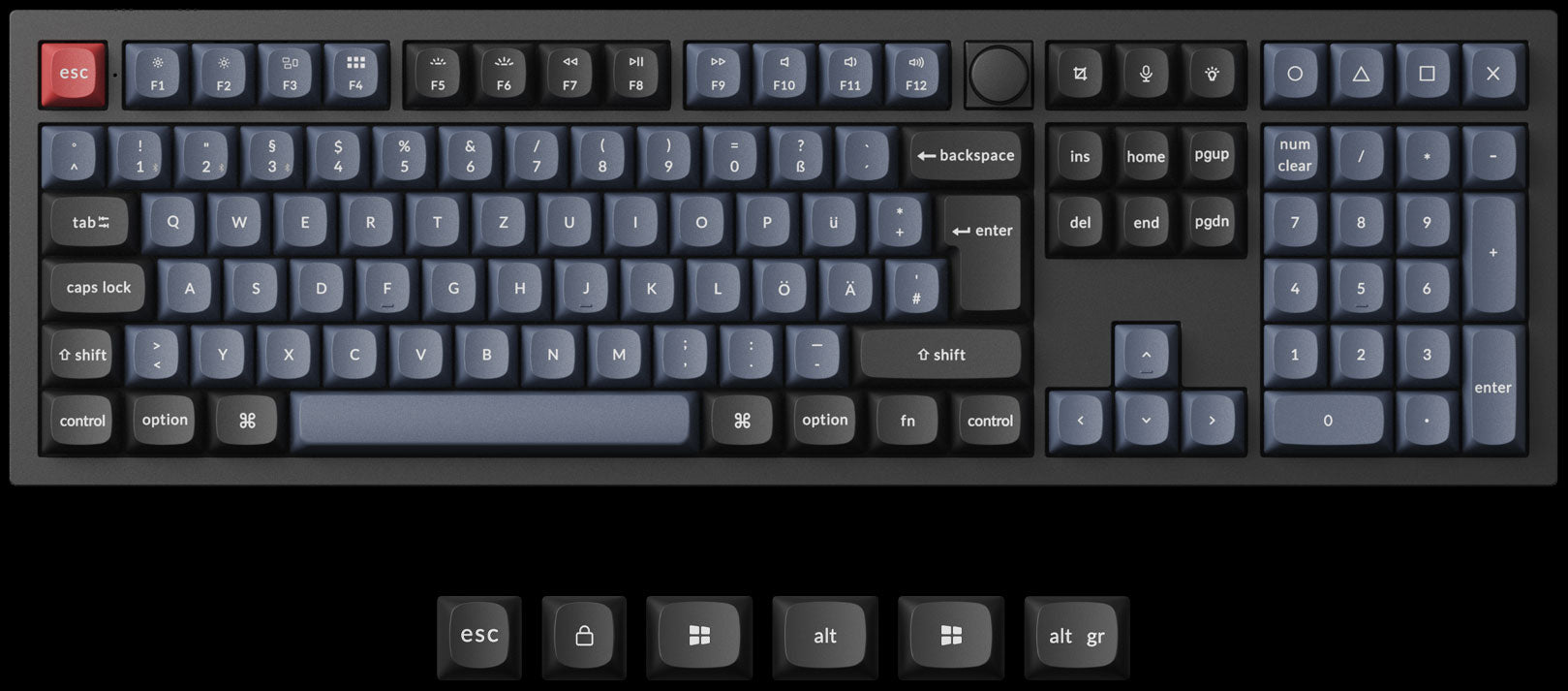 Keychron Q6 Pro QMK/VIA 100% layout wireless custom mechanical keyboard ISO Layout