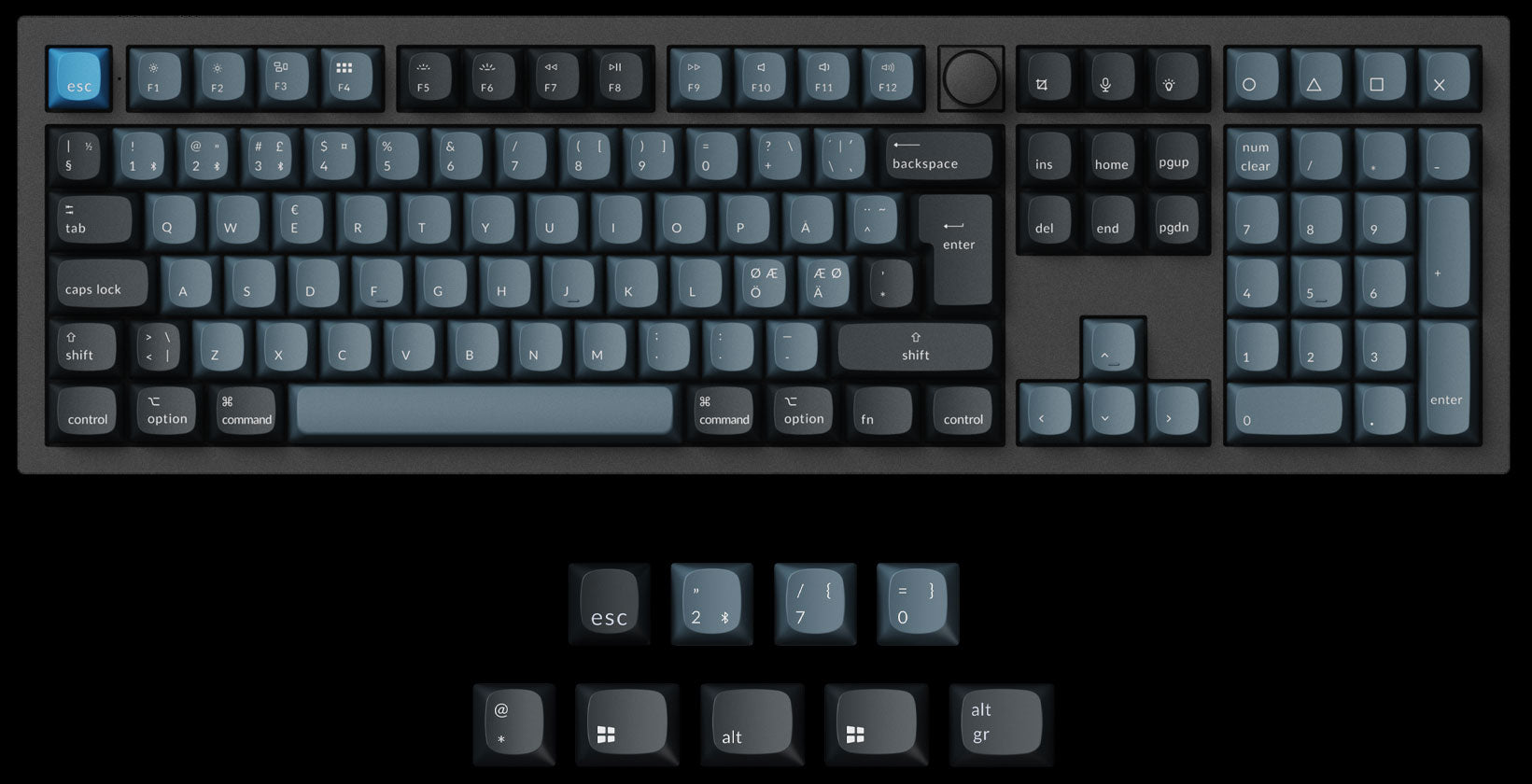 Keychron Q6 Pro QMK/VIA 100% layout wireless custom mechanical keyboard ISO Layout